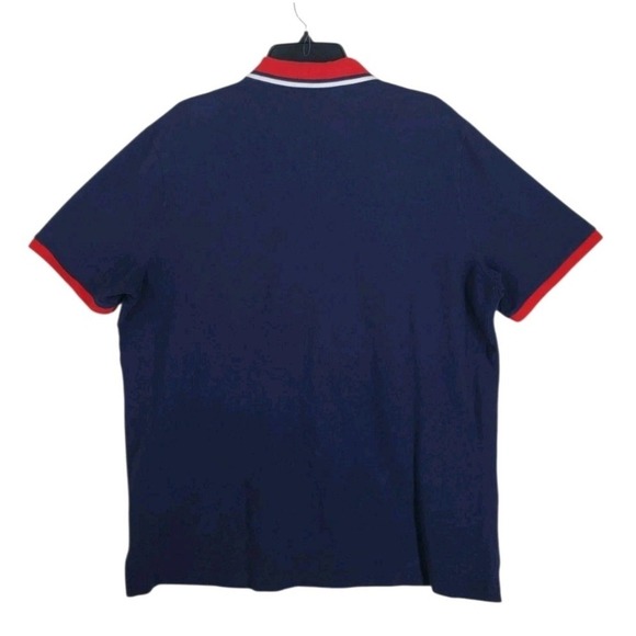 Ralph Lauren Polo Shirt Mens XL Blue Red USA Flag NY Supply Co Patriotic SS - Picture 2 of 8